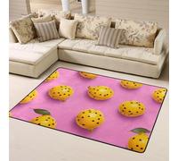 WZYWHJ Area Rugs,Living Room Floor Mats Runner Rug Non-Skip Nursery Mat Playing Carpet 63 x 48 inch Spotted passion fruit Printed