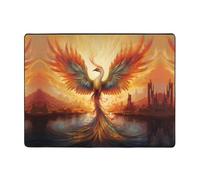 WZYWHJ Area Rugs,Living Room Floor Mats Runner Rug Non-Skip Nursery Mat Playing Carpet 63 x 48 inch Beautiful Phoenix Printing
