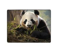 WZYWHJ Area Rugs,Living Room Floor Mats Runner Rug Non-Skip Nursery Mat Playing Carpet 63 x 48 inch Beautiful Giant Panda Printed