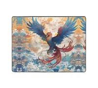 WZYWHJ Area Rugs,Living Room Floor Mats Runner Rug Non-Skip Nursery Mat Playing Carpet 63 x 48 inch Data Stream Phoenix Prints