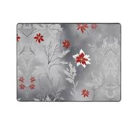 WZYWHJ Area Rugs,Living Room Floor Mats Runner Rug Non-Skip Nursery Mat Playing Carpet 63 x 48 inch Scandinavian Frost Pattern