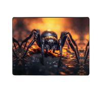 WZYWHJ Area Rugs,Living Room Floor Mats Runner Rug Non-Skip Nursery Mat Playing Carpet 63 x 48 inch Spider in the light Printed