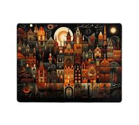 WZYWHJ Area Rugs,Living Room Floor Mats Runner Rug Non-Skip Nursery Mat Playing Carpet 63 x 48 inch Cities and Towns Printed