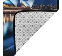 WZYWHJ Area Rugs,Living Room Floor Mats Runner Rug Non-Skip Nursery Mat Playing Carpet 63 x 48 inch Sydney Opera House Printed