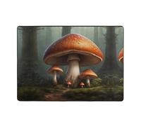 WZYWHJ Area Rugs,Living Room Floor Mats Runner Rug Non-Skip Nursery Mat Playing Carpet 80x58 inch A Big Mushroom Picture