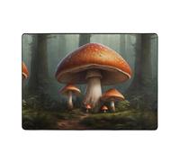 WZYWHJ Area Rugs,Living Room Floor Mats Runner Rug Non-Skip Nursery Mat Playing Carpet 80x58 inch A big mushroom Picture