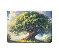 WZYWHJ Area Rugs,Living Room Floor Mats Runner Rug Non-Skip Nursery Mat Playing Carpet 80x58 inch Ancient oak trees towering Prints
