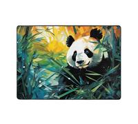 WZYWHJ Area Rugs,Living Room Floor Mats Runner Rug Non-Skip Nursery Mat Playing Carpet 80x58 inch Bamboo and panda Printed
