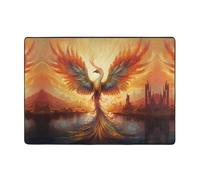 WZYWHJ Area Rugs,Living Room Floor Mats Runner Rug Non-Skip Nursery Mat Playing Carpet 80x58 inch Beautiful Phoenix Printing