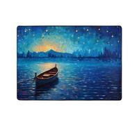 WZYWHJ Area Rugs,Living Room Floor Mats Runner Rug Non-Skip Nursery Mat Playing Carpet 80x58 inch Boats in The Sea Printed