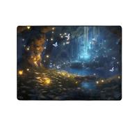 WZYWHJ Area Rugs,Living Room Floor Mats Runner Rug Non-Skip Nursery Mat Playing Carpet 80x58 inch Butterflies in Fairy Tales Printed