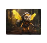 WZYWHJ Area Rugs,Living Room Floor Mats Runner Rug Non-Skip Nursery Mat Playing Carpet 80x58 inch Cute Bees Picture