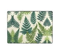 WZYWHJ Area Rugs,Living Room Floor Mats Runner Rug Non-Skip Nursery Mat Playing Carpet 80x58 inch Encyclopedia of Ferns Prints