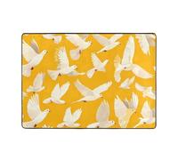 WZYWHJ Area Rugs,Living Room Floor Mats Runner Rug Non-Skip Nursery Mat Playing Carpet 80x58 inch Flying Dove Printed