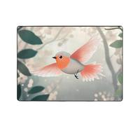 WZYWHJ Area Rugs,Living Room Floor Mats Runner Rug Non-Skip Nursery Mat Playing Carpet 80x58 inch Happy birds flying Picture