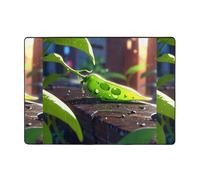 WZYWHJ Area Rugs,Living Room Floor Mats Runner Rug Non-Skip Nursery Mat Playing Carpet 80x58 inch Magic peas Picture