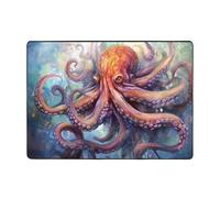 WZYWHJ Area Rugs,Living Room Floor Mats Runner Rug Non-Skip Nursery Mat Playing Carpet 80x58 inch Octopus Tentacles Printing