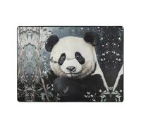 WZYWHJ Area Rugs,Living Room Floor Mats Runner Rug Non-Skip Nursery Mat Playing Carpet 80x58 inch Panda in the bamboo Printed