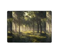 WZYWHJ Area Rugs,Living Room Floor Mats Runner Rug Non-Skip Nursery Mat Playing Carpet 80x58 inch Primeval forest Picture