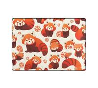 WZYWHJ Area Rugs,Living Room Floor Mats Runner Rug Non-Skip Nursery Mat Playing Carpet 80x58 inch red panda Printed