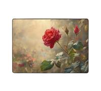 WZYWHJ Area Rugs,Living Room Floor Mats Runner Rug Non-Skip Nursery Mat Playing Carpet 80x58 inch Roses are gorgeous Picture