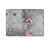 WZYWHJ Area Rugs,Living Room Floor Mats Runner Rug Non-Skip Nursery Mat Playing Carpet 80x58 inch Scandinavian Frost Pattern