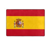 WZYWHJ Area Rugs,Living Room Floor Mats Runner Rug Non-Skip Nursery Mat Playing Carpet 80x58 inch Spanish flag Printing