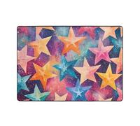 WZYWHJ Area Rugs,Living Room Floor Mats Runner Rug Non-Skip Nursery Mat Playing Carpet 80x58 inch Stars in Space Picture