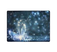 WZYWHJ Area Rugs,Living Room Floor Mats Runner Rug Non-Skip Nursery Mat Playing Carpet 80x58 inch Starlight Butterfly Printed