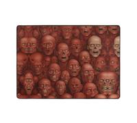 WZYWHJ Area Rugs,Living Room Floor Mats Runner Rug Non-Skip Nursery Mat Playing Carpet 80x58 inch The terrifying red wall Printed