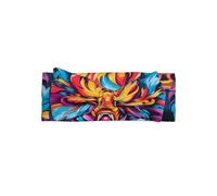 WZYWHJ Art Graffiti Fox Printed baby bow headbands and elastic soft hair accessories for newborns and girls