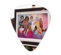 Wzywhj Art Painting Pattern Guitar Pick Easy Grip Uke Picks For Your Bass, Ukulele, Acoustic And Electric Guitar,12 Piece