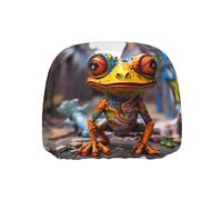WZYWHJ Artistic Graffiti Frog Printed Seat Head Pillowcase Car Truck General Motors Parts Protective Cover one Pack