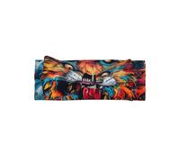 WZYWHJ Artistic Graffiti Lion Printed baby bow headbands and elastic soft hair accessories for newborns and girls