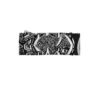 WZYWHJ Asian Black Bear Sketch Printed baby bow headbands and elastic soft hair accessories for newborns and girls