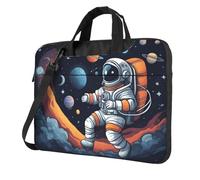 WZYWHJ Astronaut galaxy Prints Ultra-thin portable single-shoulder laptop bag 14 inch computer accessories soft shockproof for laptops