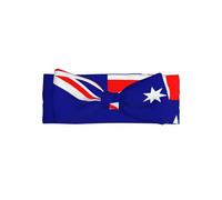 WZYWHJ Australian flag Printed baby bow headbands and elastic soft hair accessories for newborns and girls