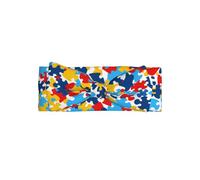WZYWHJ autism awareness puzzle pieces heart Picture baby bow headbands and elastic soft hair accessories for newborns and girls