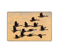 WZYWHJ Autumn Geese Flying South Printed Anti-Slip Floor mat Carpet Rug 72"x48" for Living Room Office Coffee Table Bed Balcony