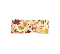 WZYWHJ autumn wind and falling leaves Printed baby bow headbands and elastic soft hair accessories for newborns and girls