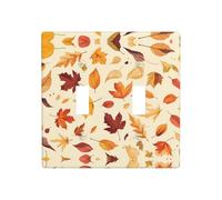 WZYWHJ autumn wind and falling leaves Prints Decorative Wall Plate 4.5x4.5 Inches Durable and Stylish for Residential and Commercial Areas