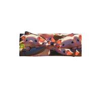 WZYWHJ Baby Pig Pattern baby bow headbands and elastic soft hair accessories for newborns and girls