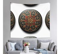 WZYWHJ Badge Print Texture Pattern Indoor Decor Tapestry 60x51 in : Soft, Quality and lightweight Suitable for wall hanging tapestries