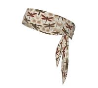 WZYWHJ Baroque Dragonfly Prints Headbands,Sports Head Tie,Headband for Men and Women,Hair Band for Running Workout Football
