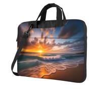 WZYWHJ Beach Maui Hawaii Sunset Sea Waves Clouds Pattern Ultra-thin portable single-shoulder laptop bag 13 inch computer accessories soft shockproof for laptops