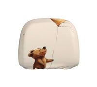 WZYWHJ Bear Flying a Kite Picture Seat Head Pillowcase Car Truck General Motors Parts Protective Cover one Pack