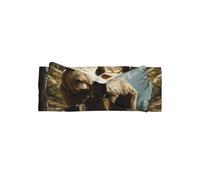 WZYWHJ Bear in the forest prints baby bow headbands and elastic soft hair accessories for newborns and girls