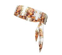 WZYWHJ Bear Stealing Honey Printing Headbands,Sports Head Tie,Headband for Men and Women,Hair Band for Running Workout Football