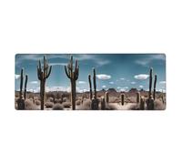 WZYWHJ beautiful cactus Picture Extra large rubber keyboard pad, thickened anti slip Office desk cushion