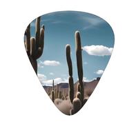 Wzywhj Beautiful Cactus Printed Guitar Picks 12 Piece, Easy Grip Uke Picks Hold In One'S Hands, Ukulele, Acoustic Or Electric Electric Guitar